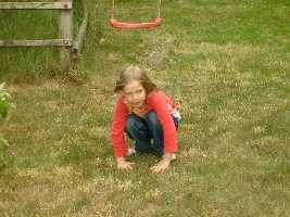 It looks like she's a frog. I was just kidding sorry!